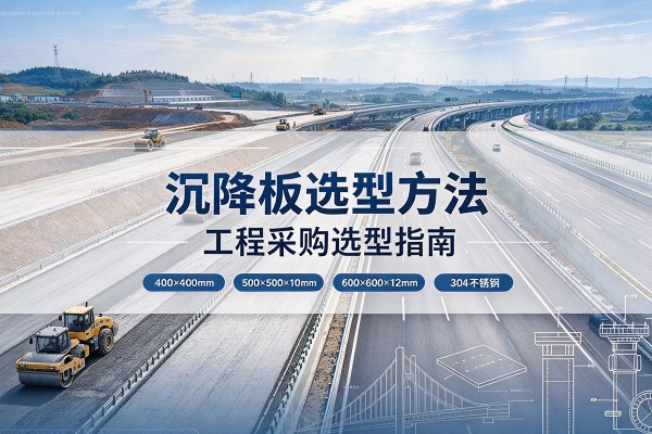 通道沉降板选择方法