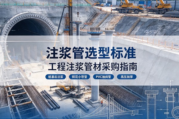 通道注浆管选型标准
