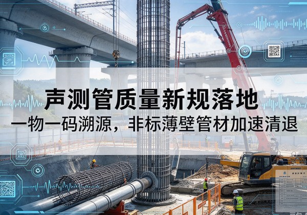 通道声测管质量新规落地，一物一码溯源，非标薄壁管材加速清退