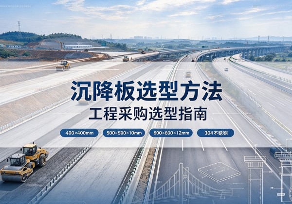 通道沉降板选择方法